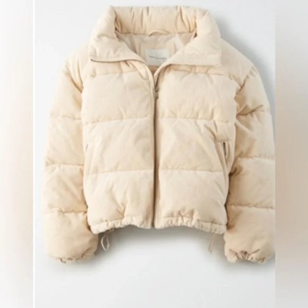 American Eagle Corduroy Puffer Jacket